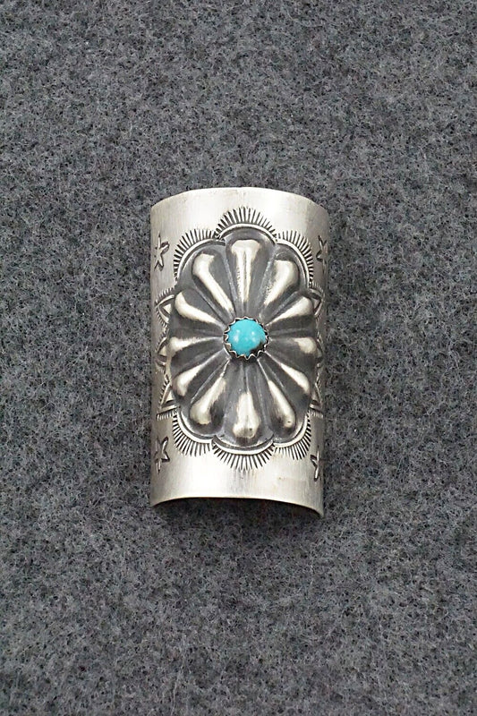 Turquoise & Sterling Silver Hair Pin - Arlene Soce