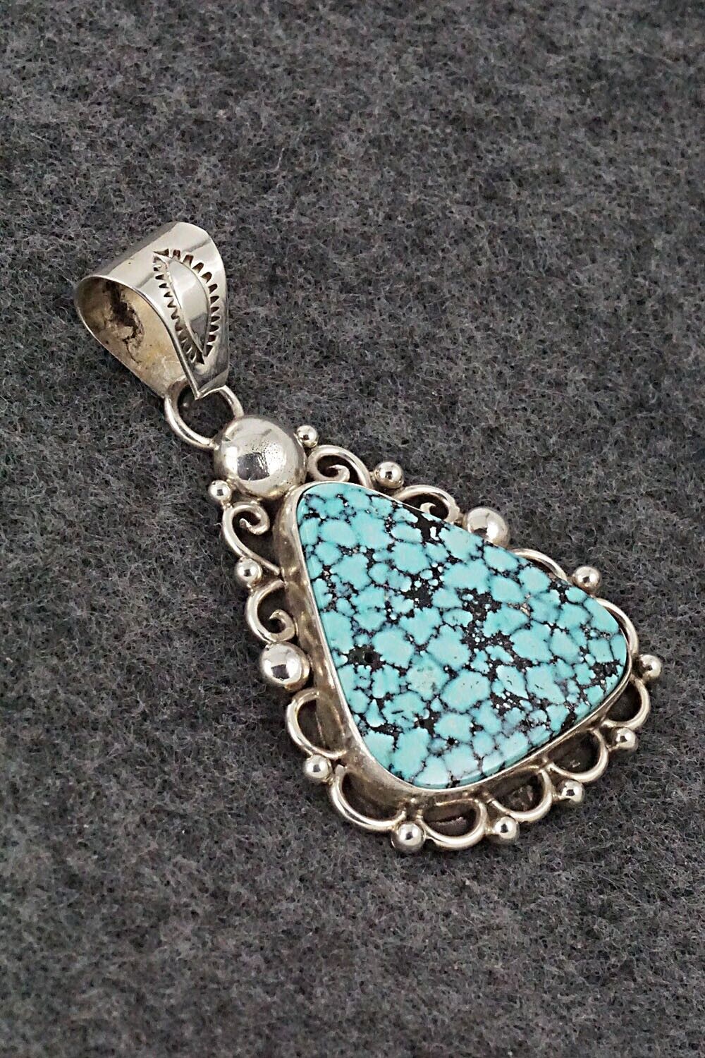 Turquoise & Sterling Silver Pendant and Earrings Set - Oliver Smith