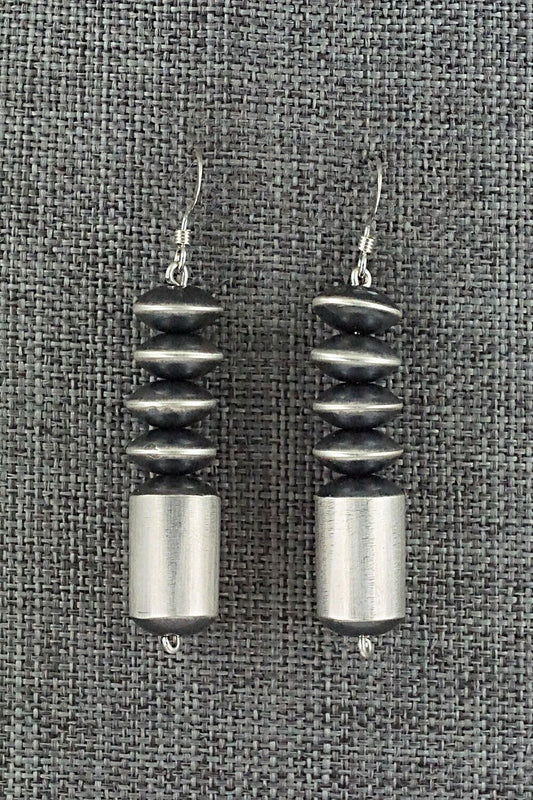 Sterling Silver Navajo Pearl Earrings - Crystal Haley