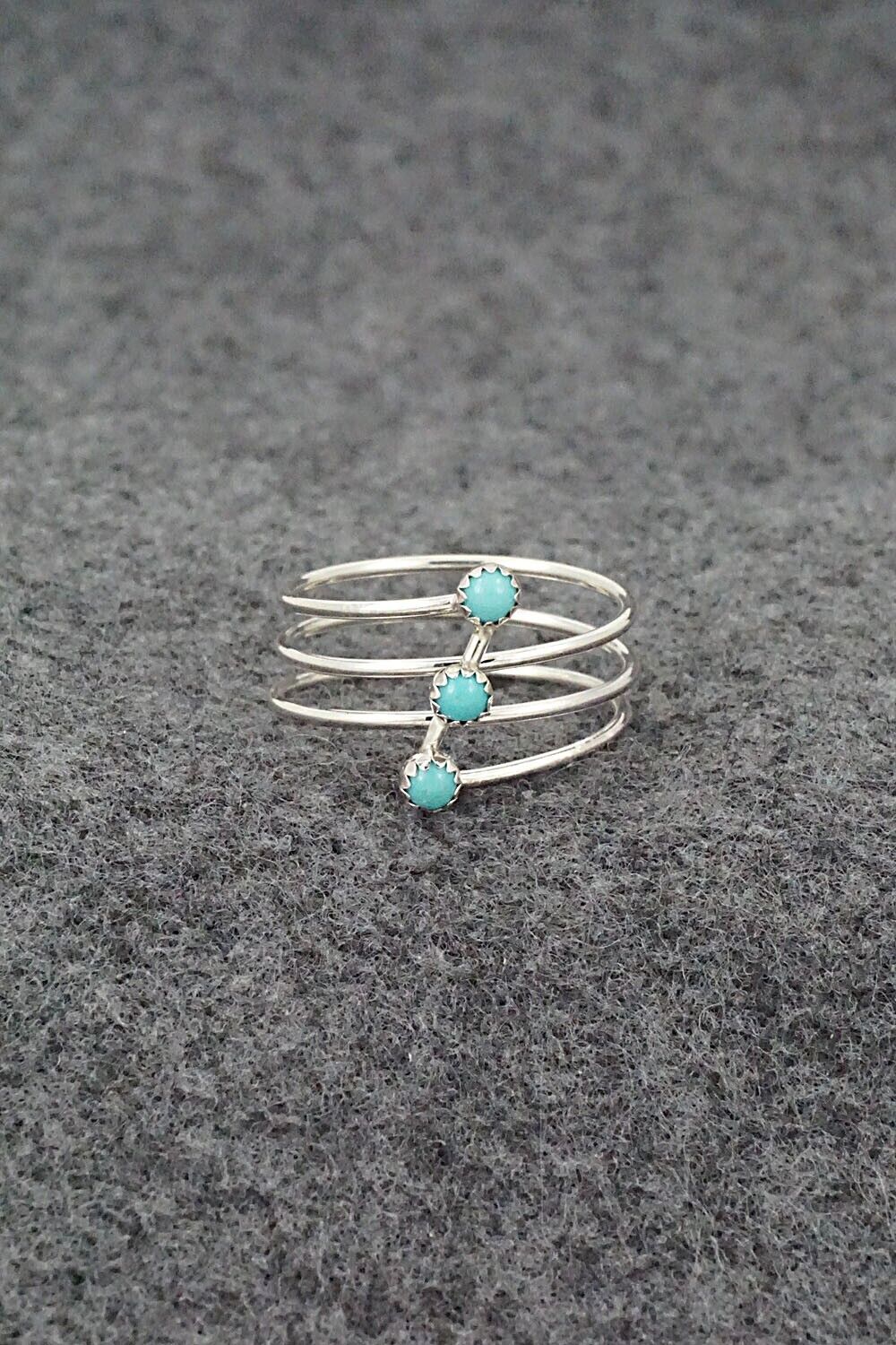 Turquoise & Sterling Silver Ring - Dorothy Yazzie - Size 9