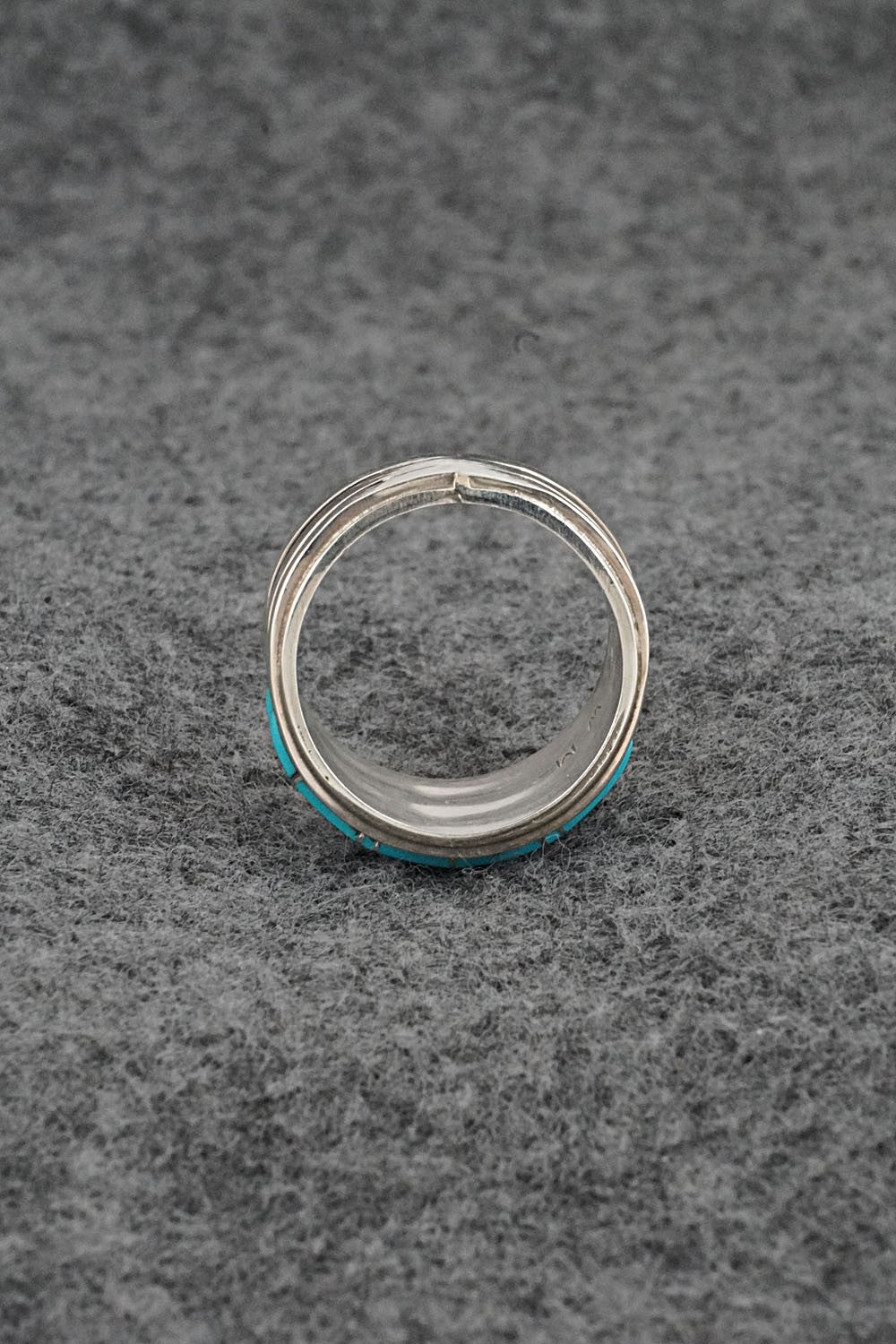 Turquoise & Sterling Silver Ring - Wilbert Muskett Jr. - Size 7.25