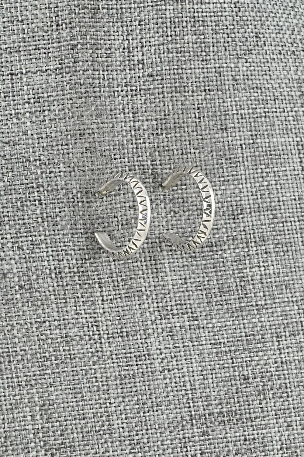 Sterling Silver Hoop Earrings - Elaine Tahe