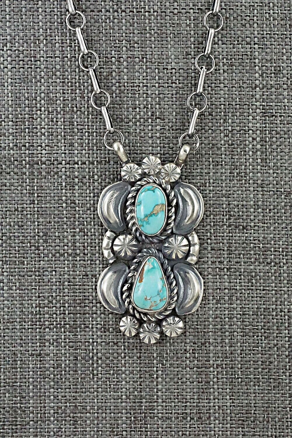 Turquoise & Sterling Silver Necklace - Jeff James