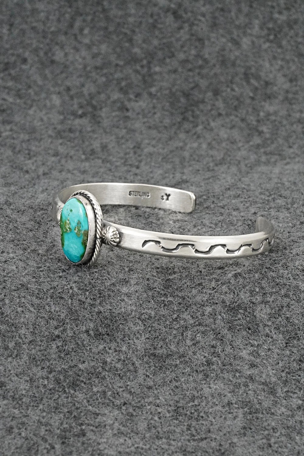 Turquoise & Sterling Silver Bracelet - Samuel Yellowhair