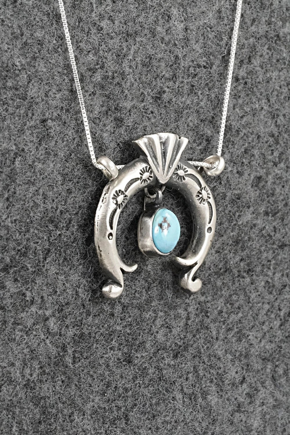 Turquoise & Sterling Silver Necklace - Gary Shorty