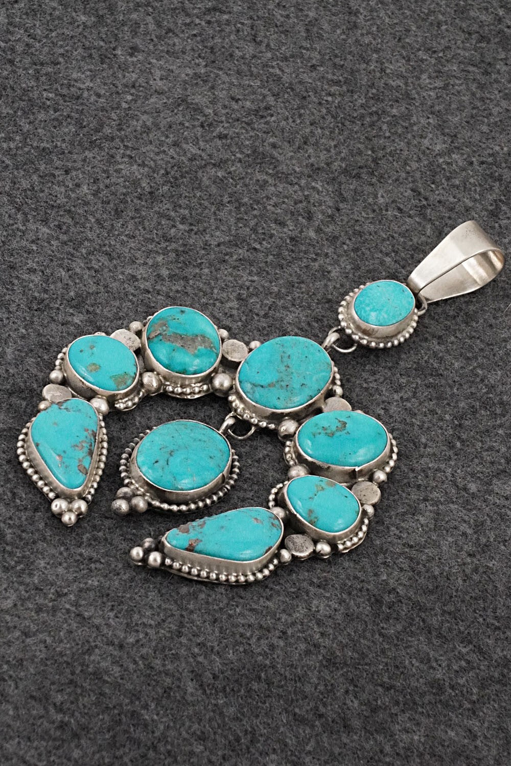 Turquoise & Sterling Silver Pendant - Travis J.