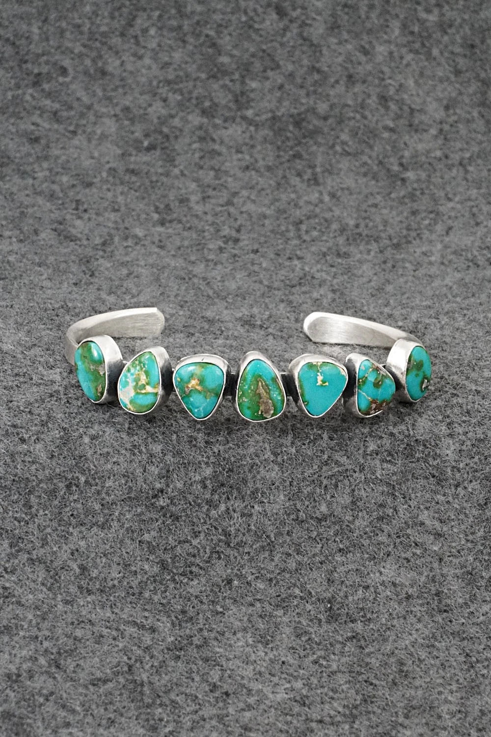 Turquoise & Sterling Silver Bracelet - Tom Lewis