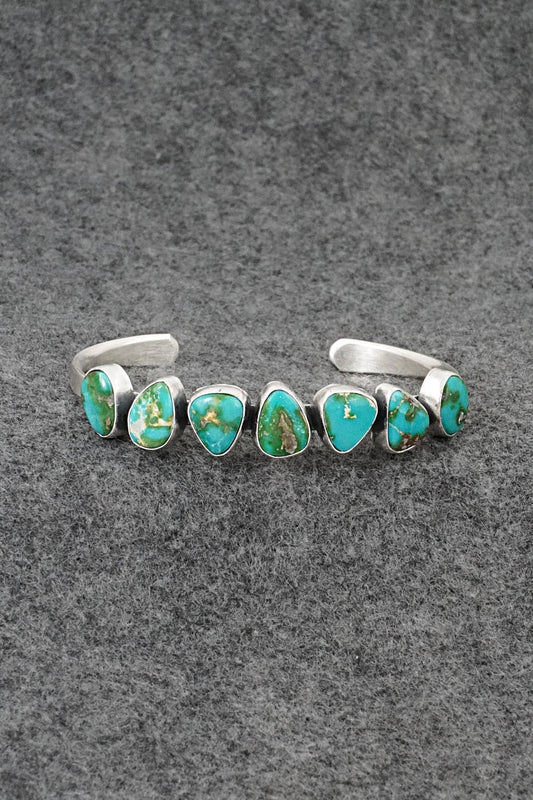 Turquoise & Sterling Silver Bracelet - Tom Lewis