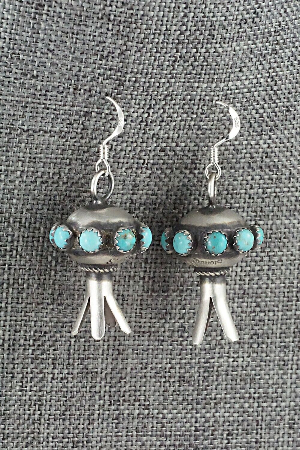 Turquoise & Sterling Silver Earrings - Monica Smith