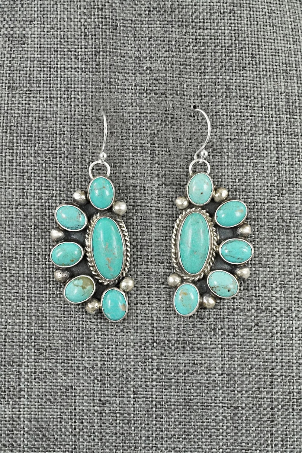 Turquoise & Sterling Silver Earrings - Kathleen Livingston