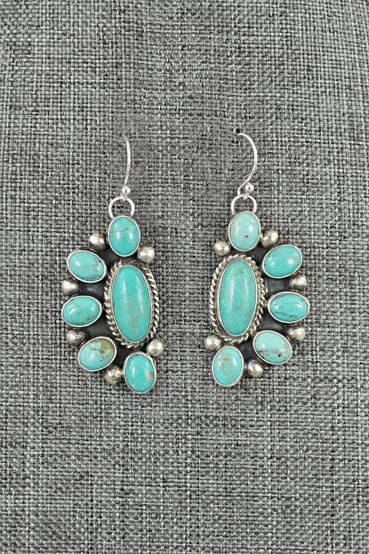 Turquoise & Sterling Silver Earrings - Kathleen Livingston