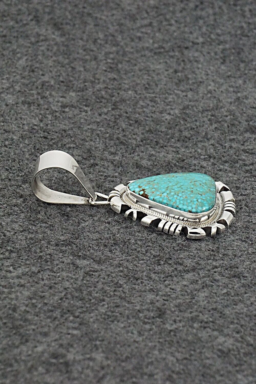 Turquoise & Sterling Silver Pendant - Daniel Benally