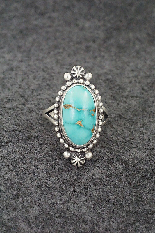 Turquoise & Sterling Silver Ring - Randy Boyd - Size 9