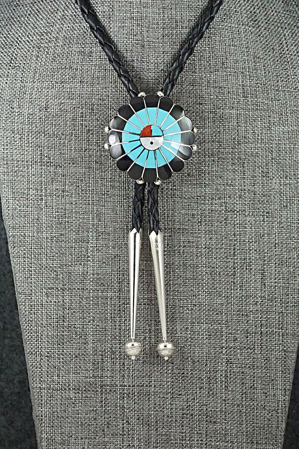 Multi Stone & Sterling Silver Bolo Tie - Denise Siutza