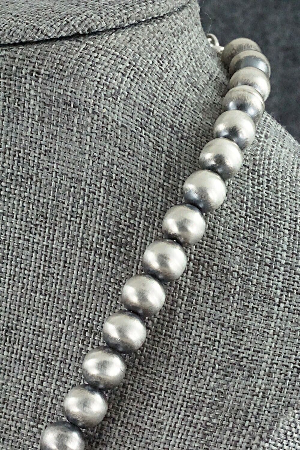 Sterling Silver Navajo Pearl Necklace - Bryannen Halwood