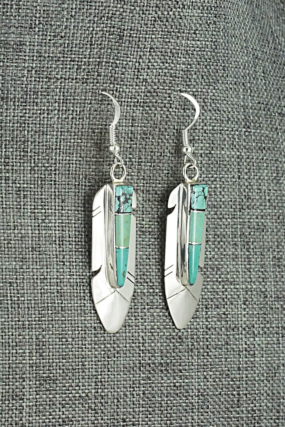 Turquoise & Sterling Silver Earrings - Marilyn Yazzie