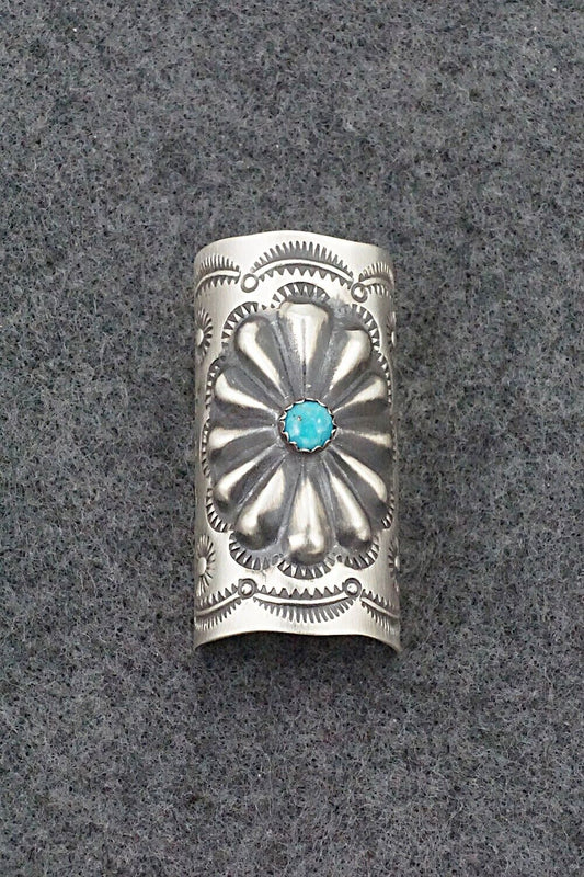 Turquoise & Sterling Silver Hair Pin - Arlene Soce