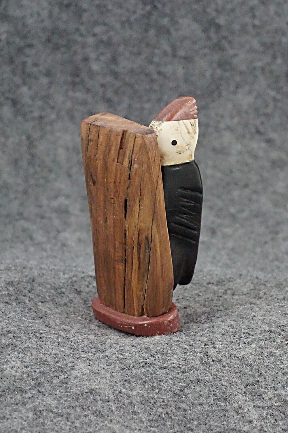 Woodpecker Zuni Fetish Carving - Justin Red Elk