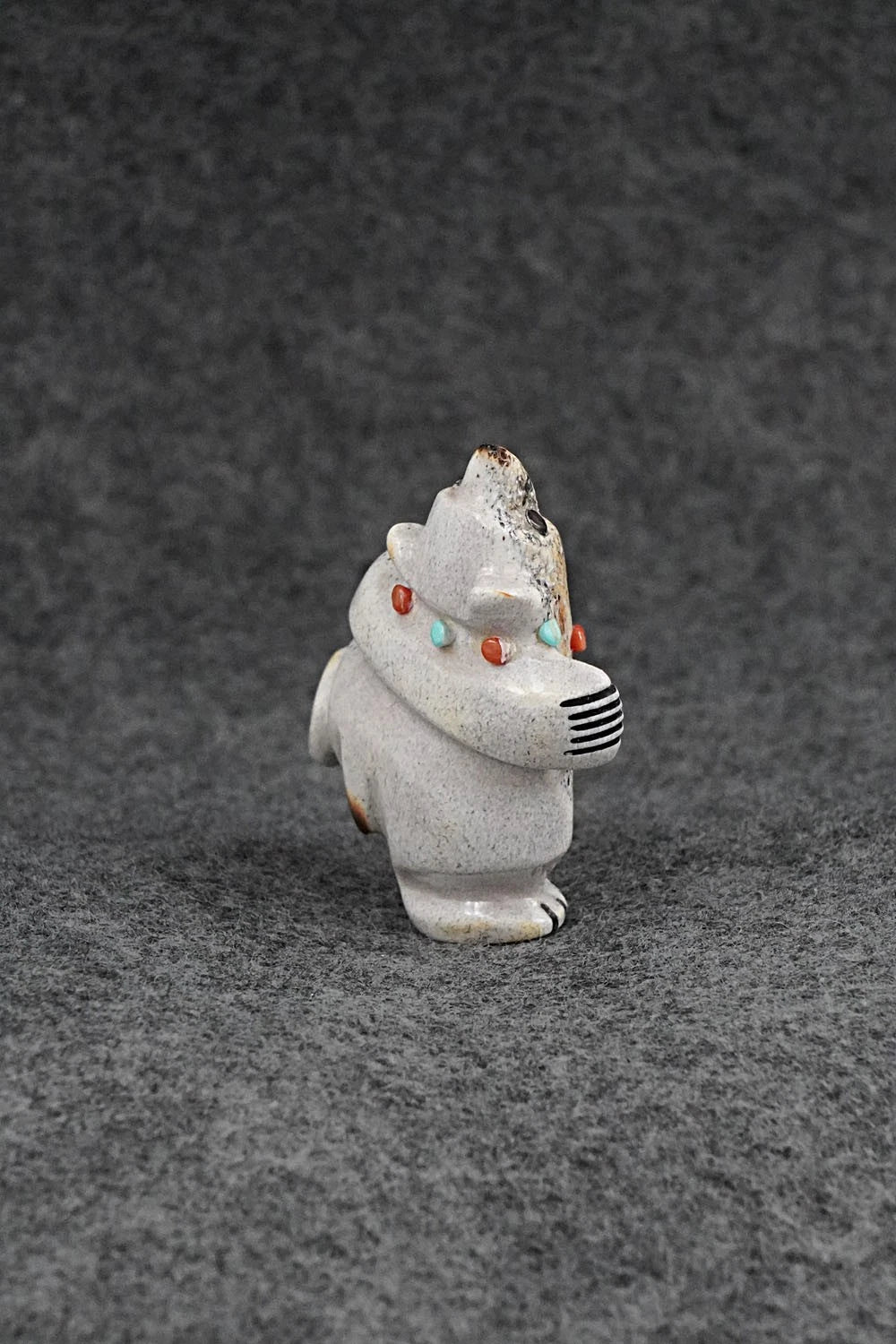 Dancing Bear Zuni Fetish Carving - Claudia Peina