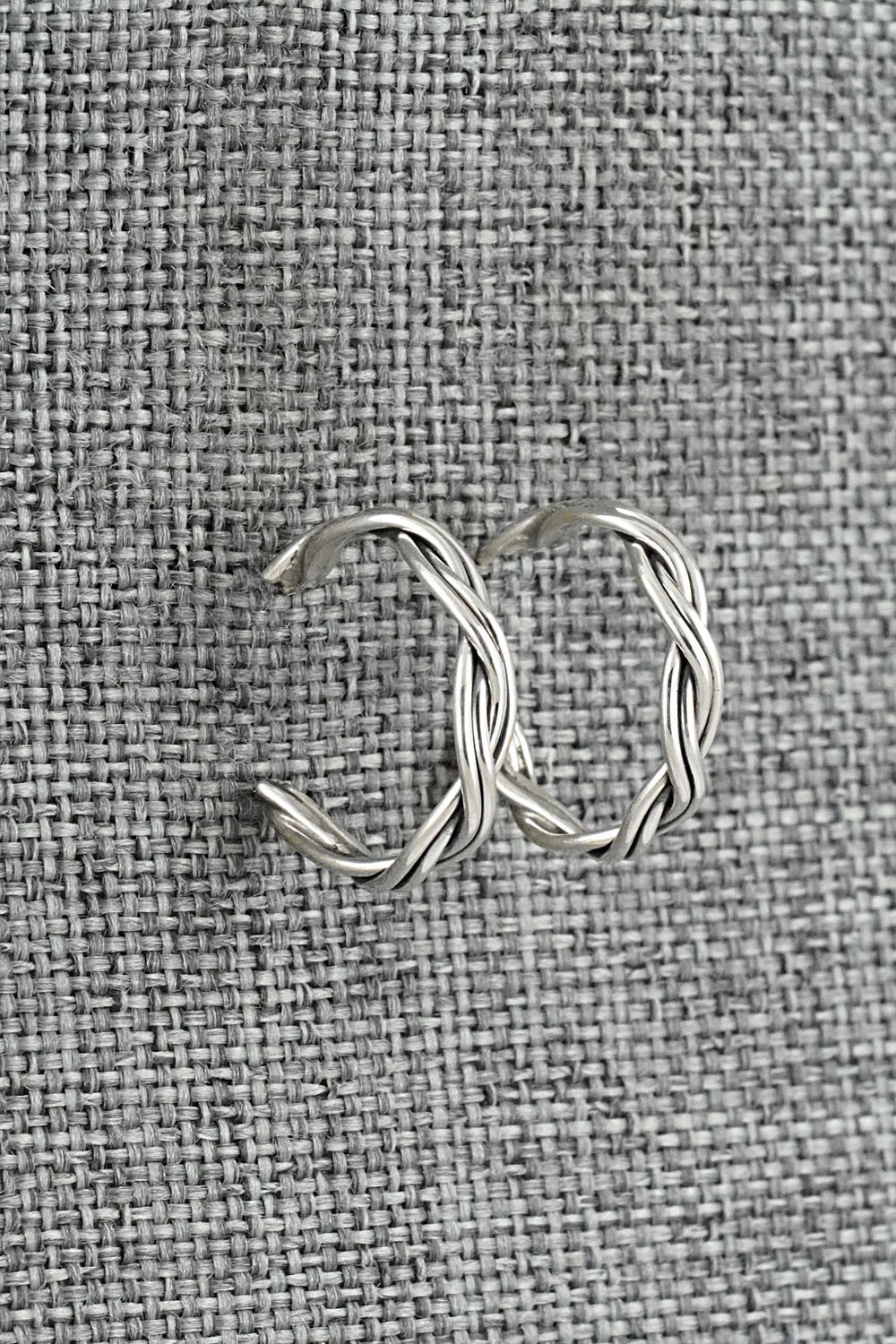 Sterling Silver Hoop Earrings - Elaine Tahe