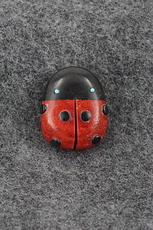 Ladybug Zuni Fetish Carving - Reynold Lunasee