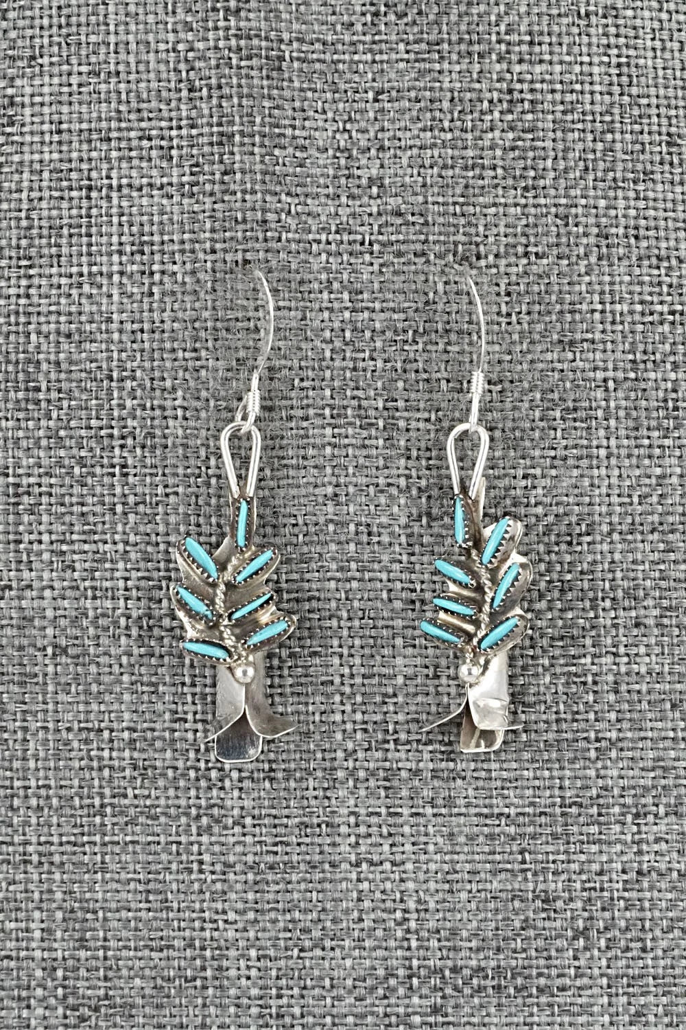 Turquoise & Sterling Silver Squash Blossom Set - Lorna Mahkee