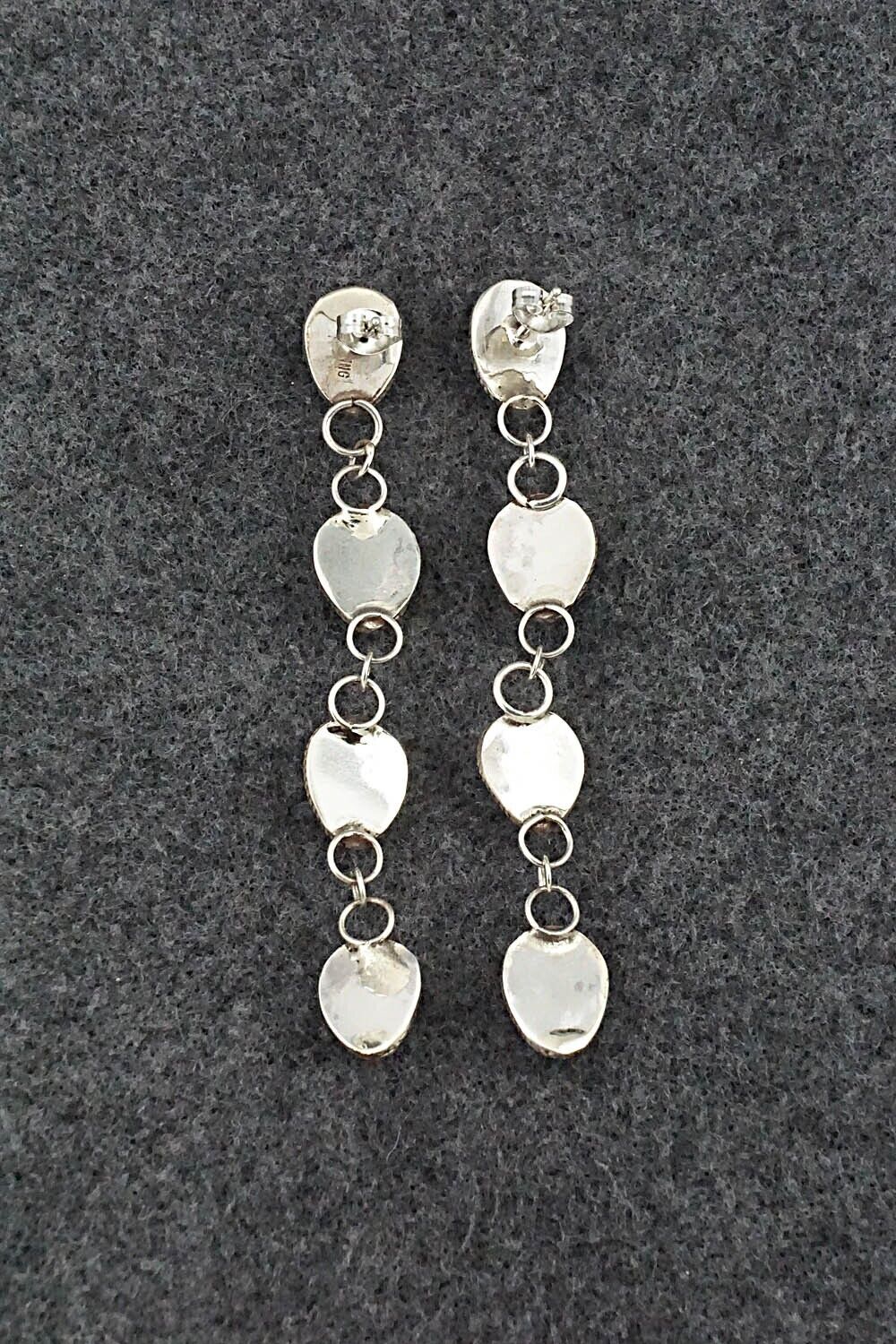 Turquoise & Sterling Silver Earrings - Ernest Hawthorne