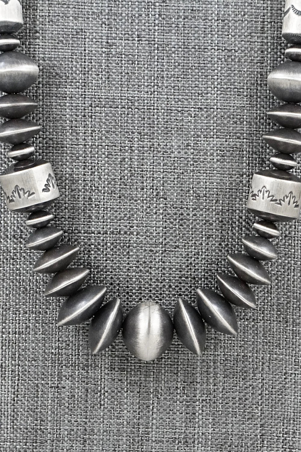 Sterling Silver Navajo Pearl Necklace 28" - Rose Martin