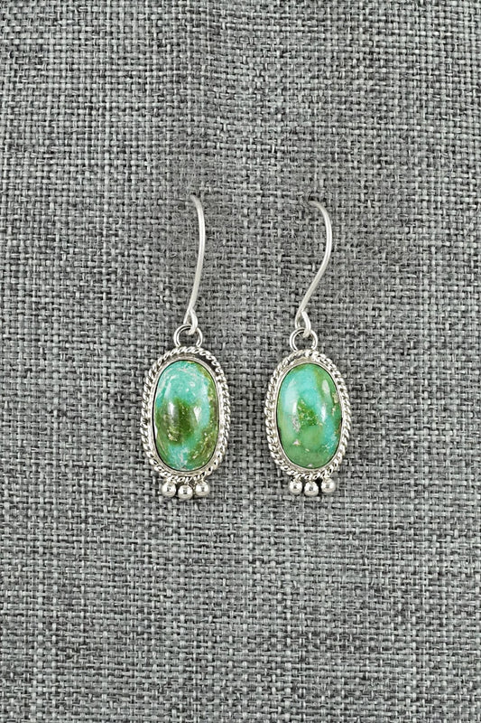 Turquoise & Sterling Silver Earrings - Eugene Gruber