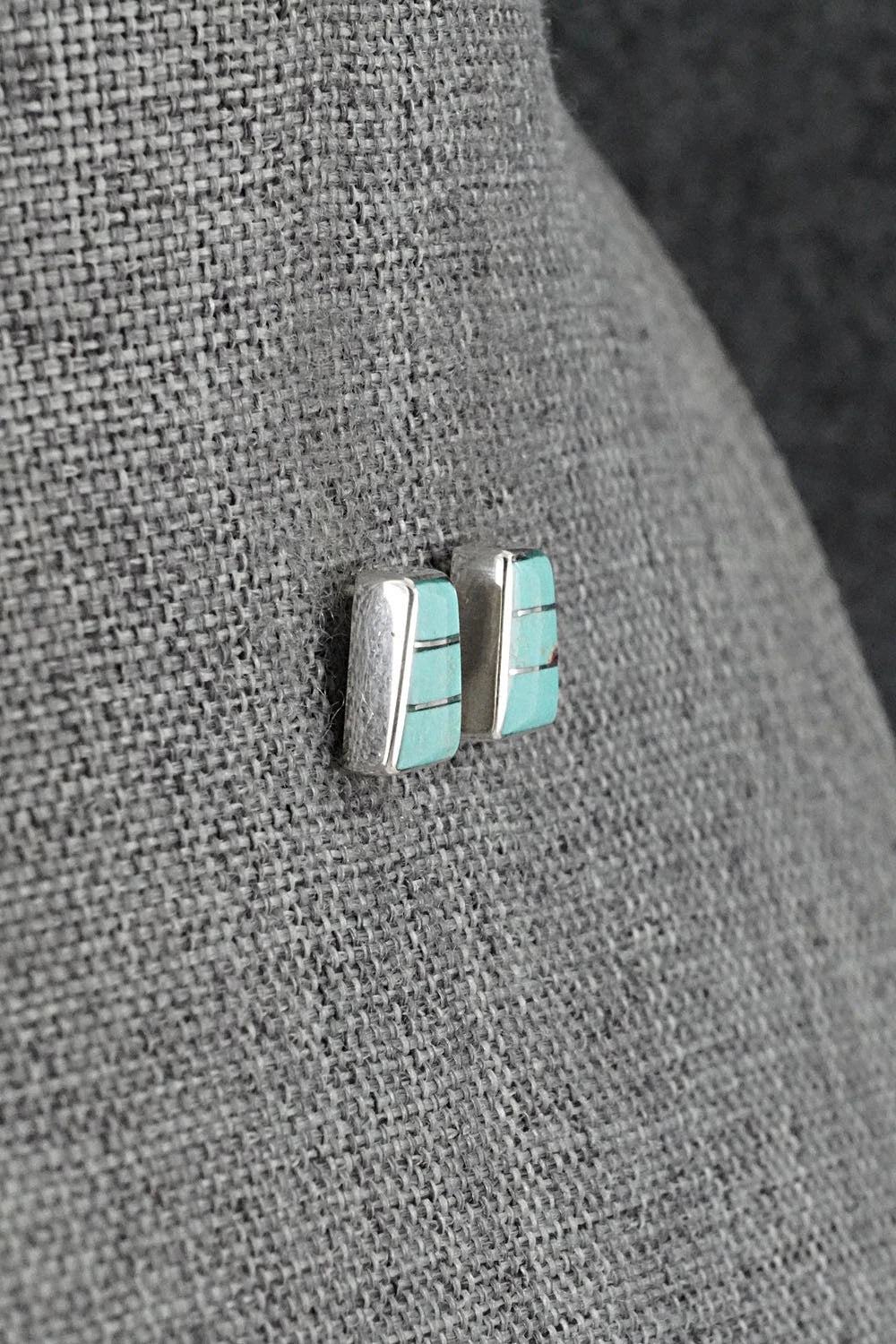 Turquoise and Sterling Silver Earrings - Michelle Haloo