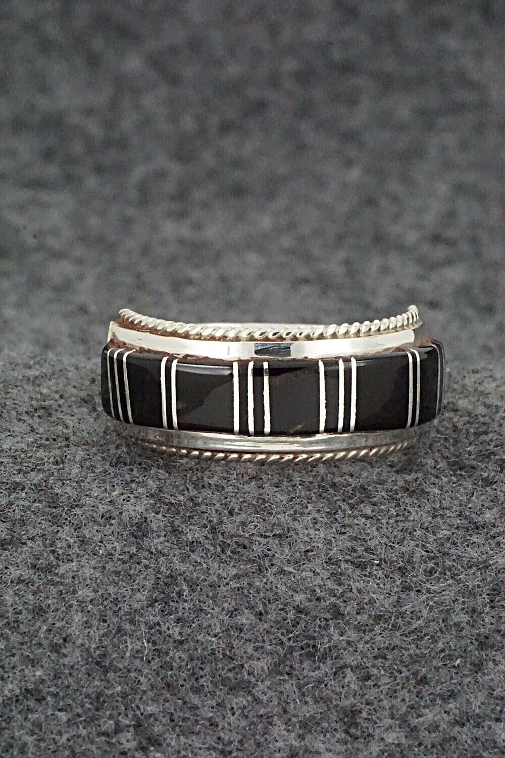 Onyx & Sterling Silver Ring - Deirdre Luna Panteah - Size 13.5