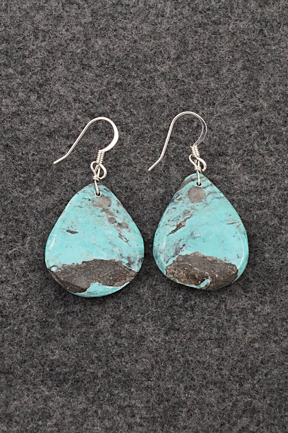 Turquoise & Sterling Silver Earrings - Joe Garcia