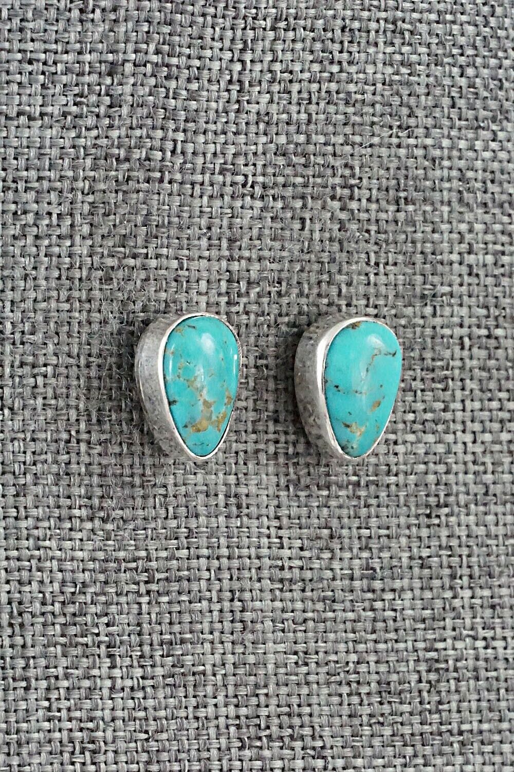 Turquoise & Sterling Silver Earrings - Marco Begaye