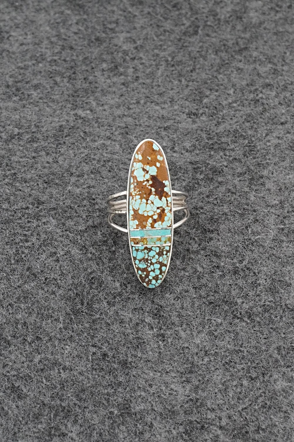 Turquoise & Sterling Silver Ring - Harold Smith - Size 6.75