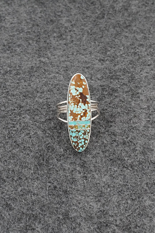 Turquoise & Sterling Silver Ring - Harold Smith - Size 6.75