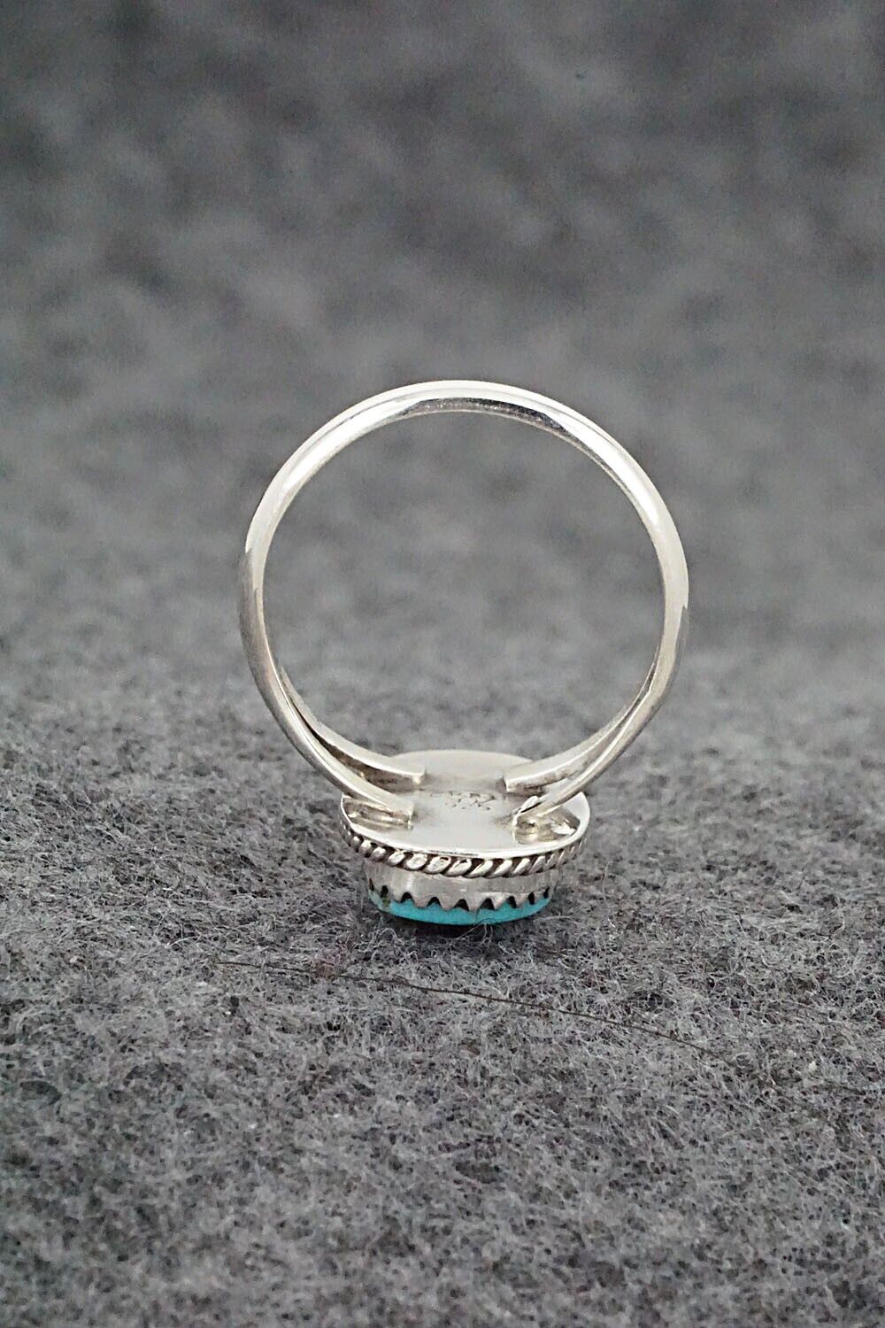 Turquoise & Sterling Silver Ring - Robert Martinez - Size 8