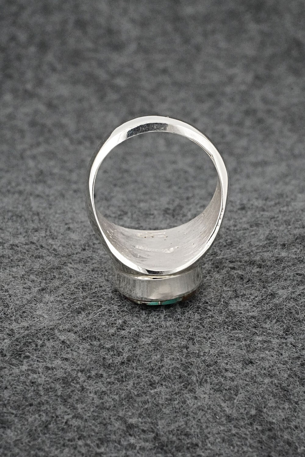 Turquoise & Sterling Silver Ring - Wilbert Gray - Size 11