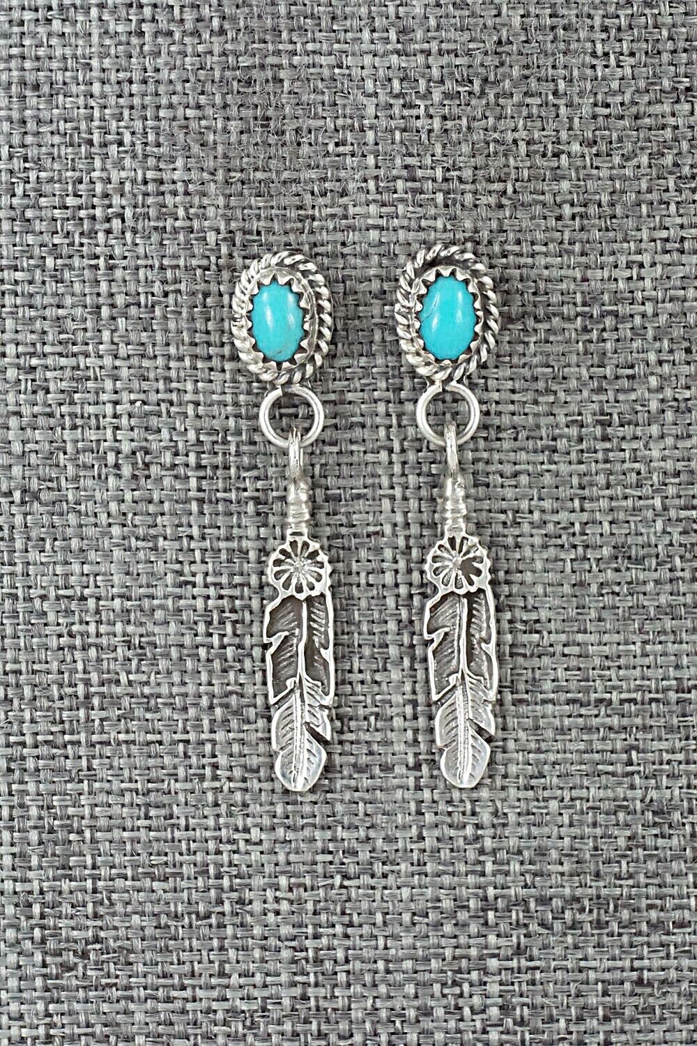 Turquoise and Sterling Silver Earrings - Sharon McCarthy