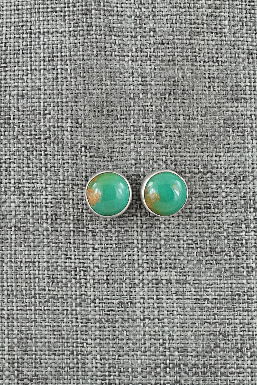 Turquoise & Sterling Silver Earrings - Rosemary Saunders