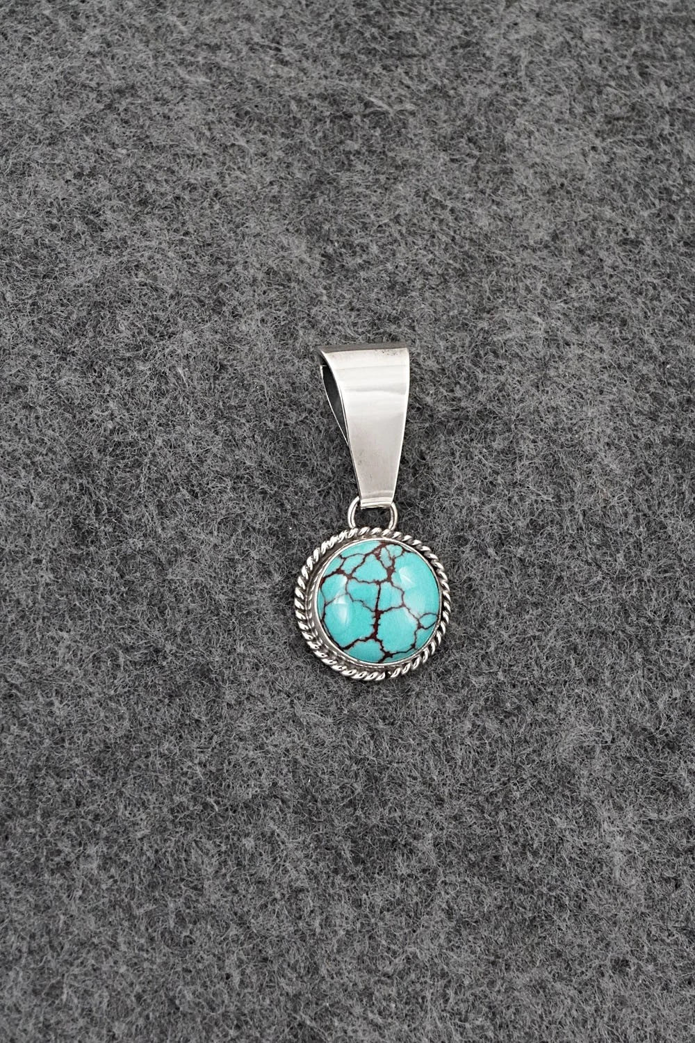Turquoise & Sterling Silver Pendant - Eugene Gruber