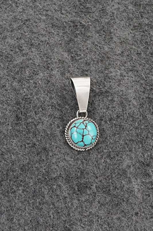Turquoise & Sterling Silver Pendant - Eugene Gruber