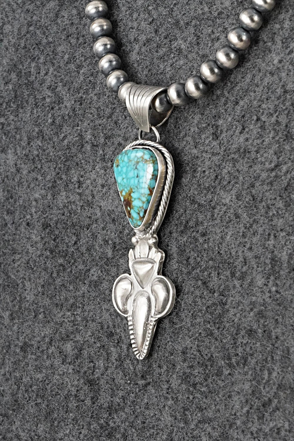 Turquoise & Sterling Silver Necklace - Gary Shorty
