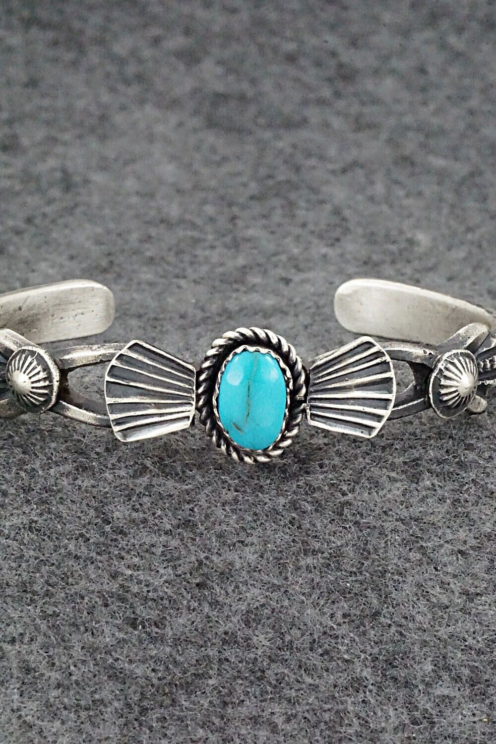 Turquoise & Sterling Silver Bracelet - Eva & Linberg Billah