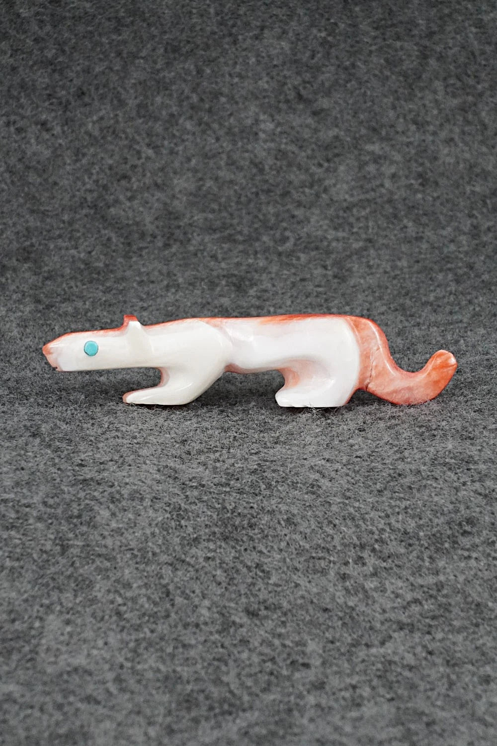 Mountain Lion Zuni Fetish Carving - Ronnie Lunasee