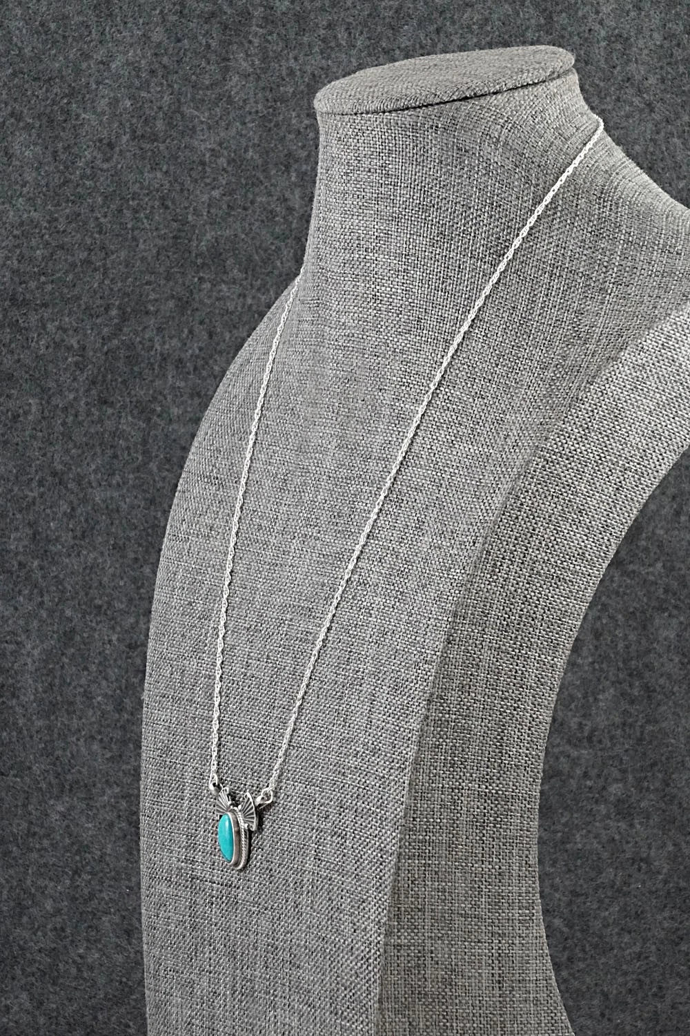 Turquoise & Sterling Silver Necklace - Verley Betone