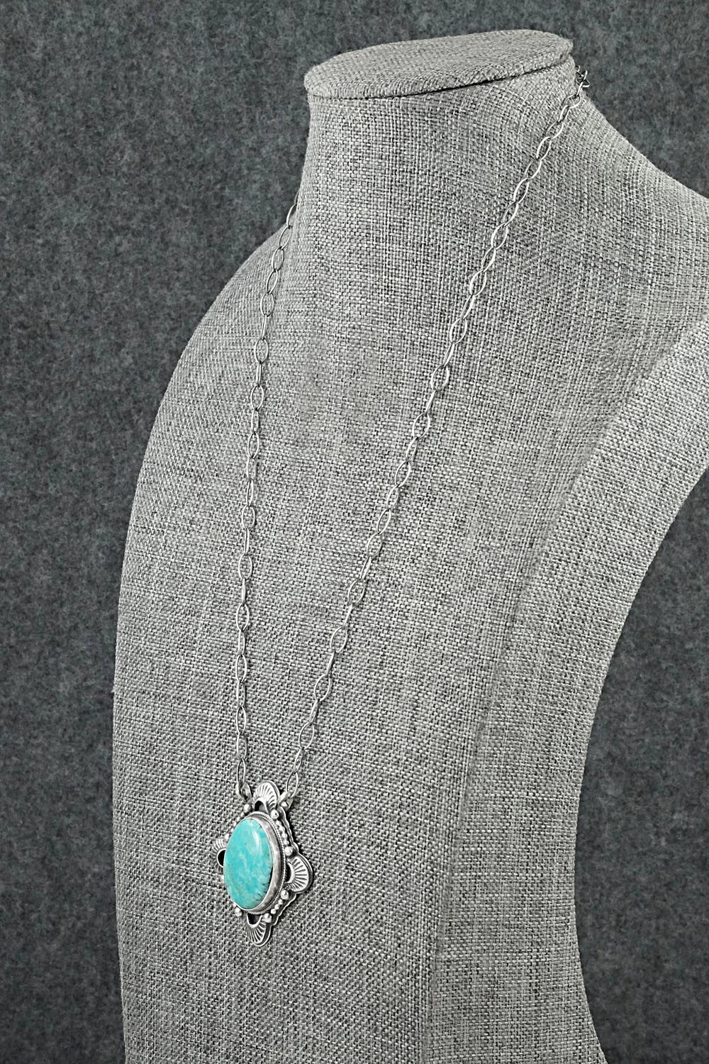 Turquoise & Sterling Silver Necklace - Randy Boyd