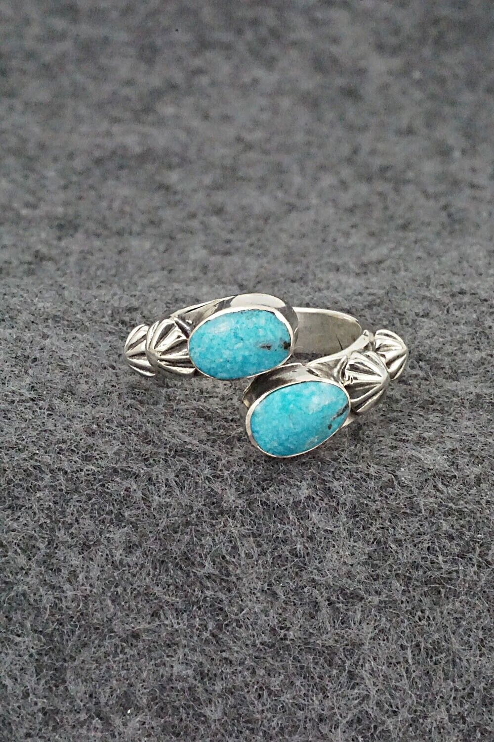 Turquoise & Sterling Silver Ring - Freda Martinez - Size 5