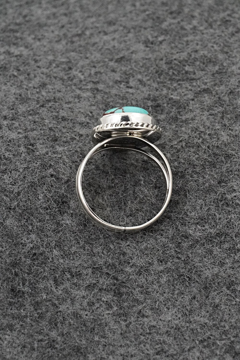Turquoise & Sterling Silver Ring - Eugene Gruber - Size 6