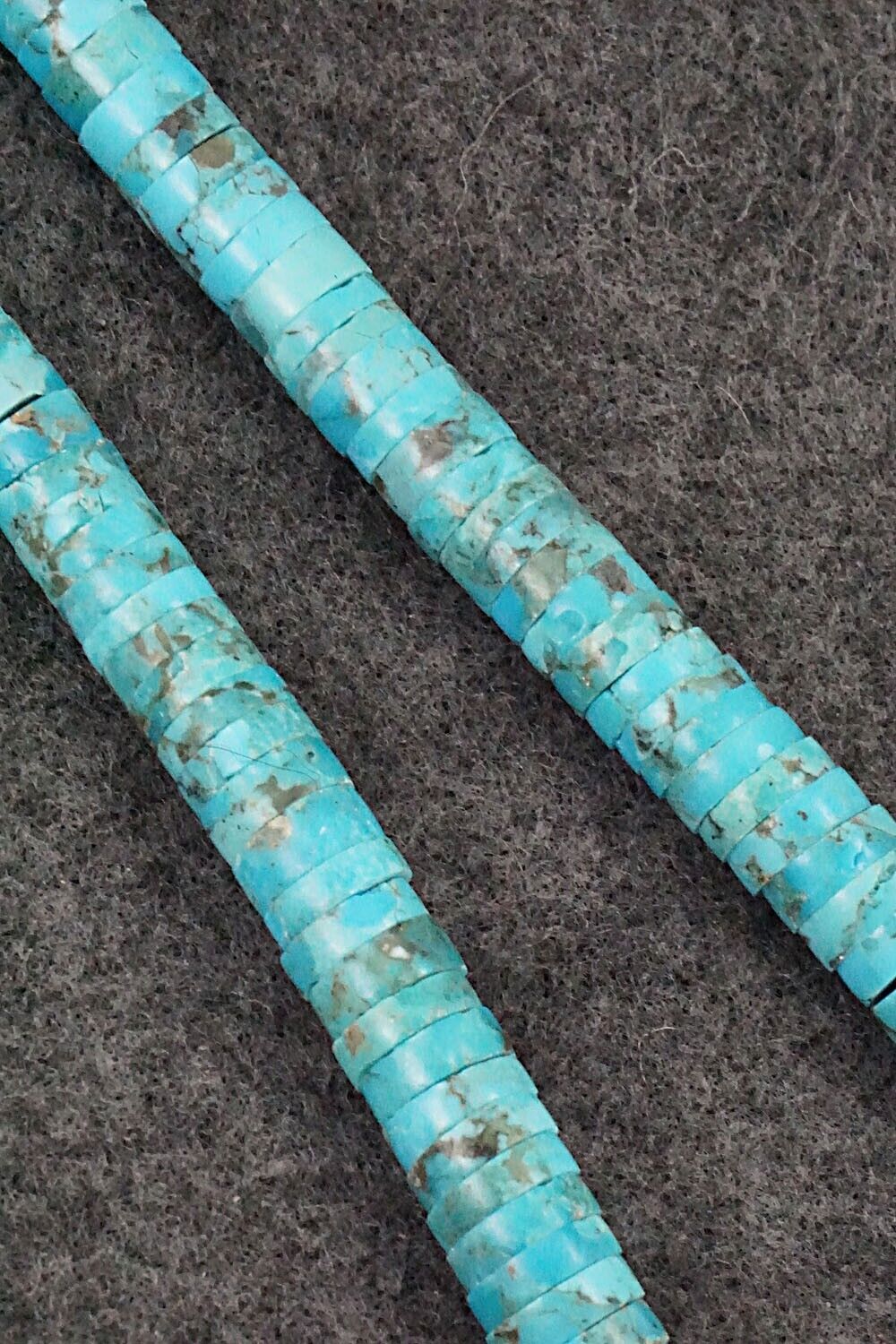 Turquoise & Sterling Silver Necklace - Lupe Lovato