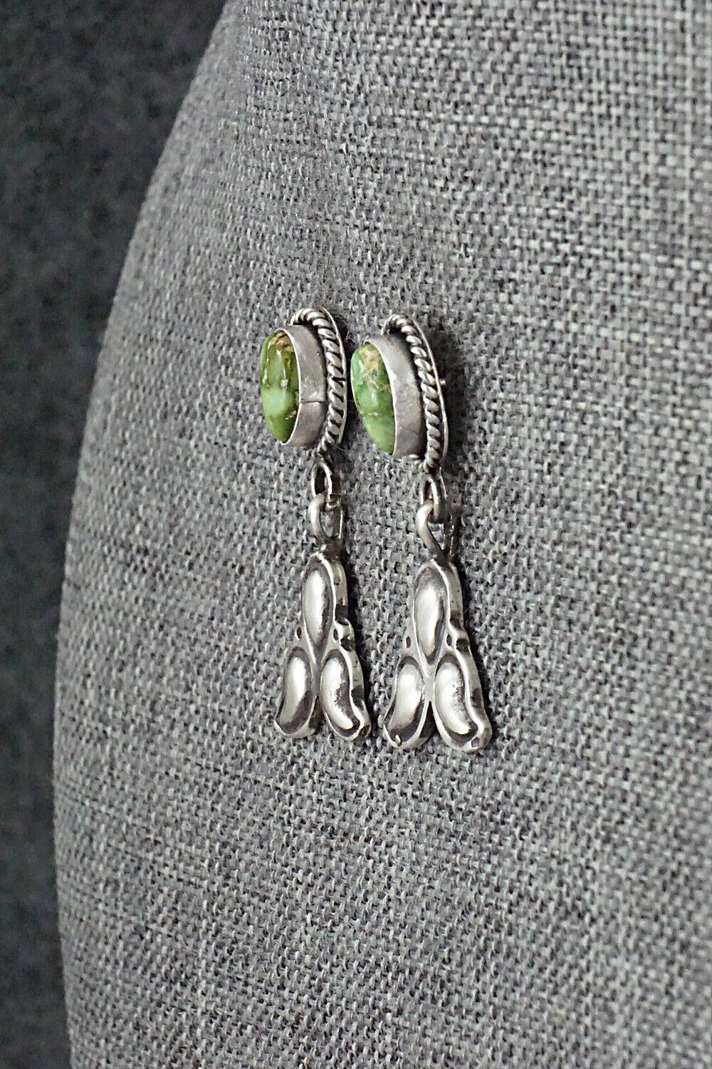 Turquoise & Sterling Silver Earrings - Bobby Platero